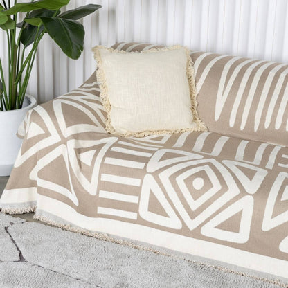 Cream Patterned