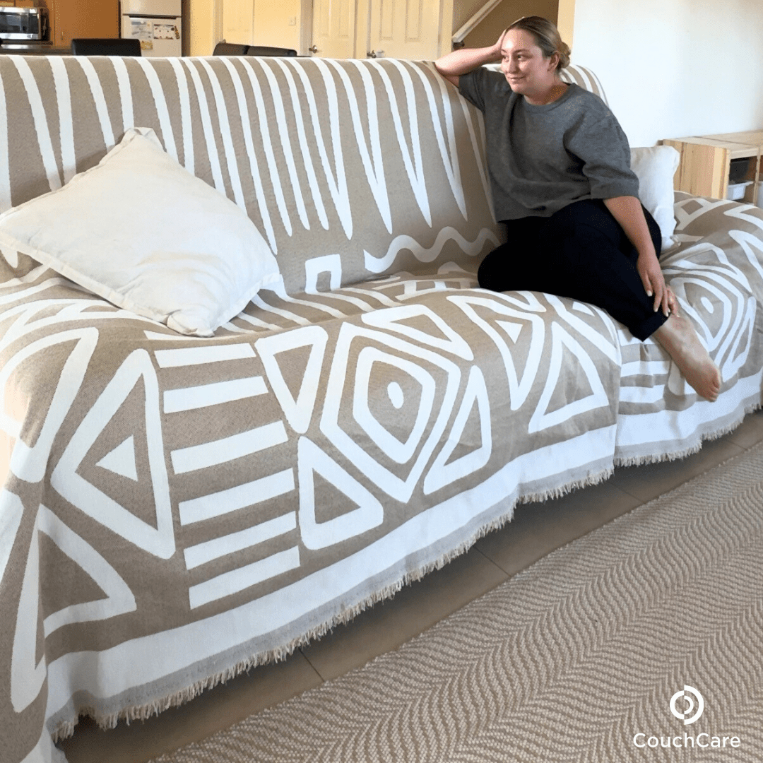 Cream Patterned