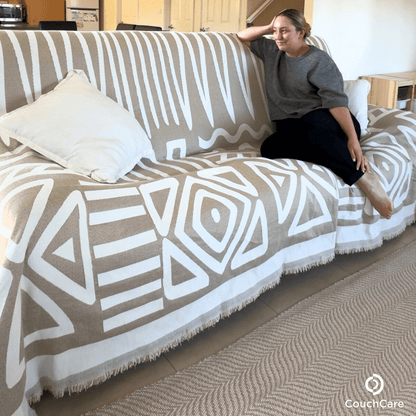 Cream Patterned