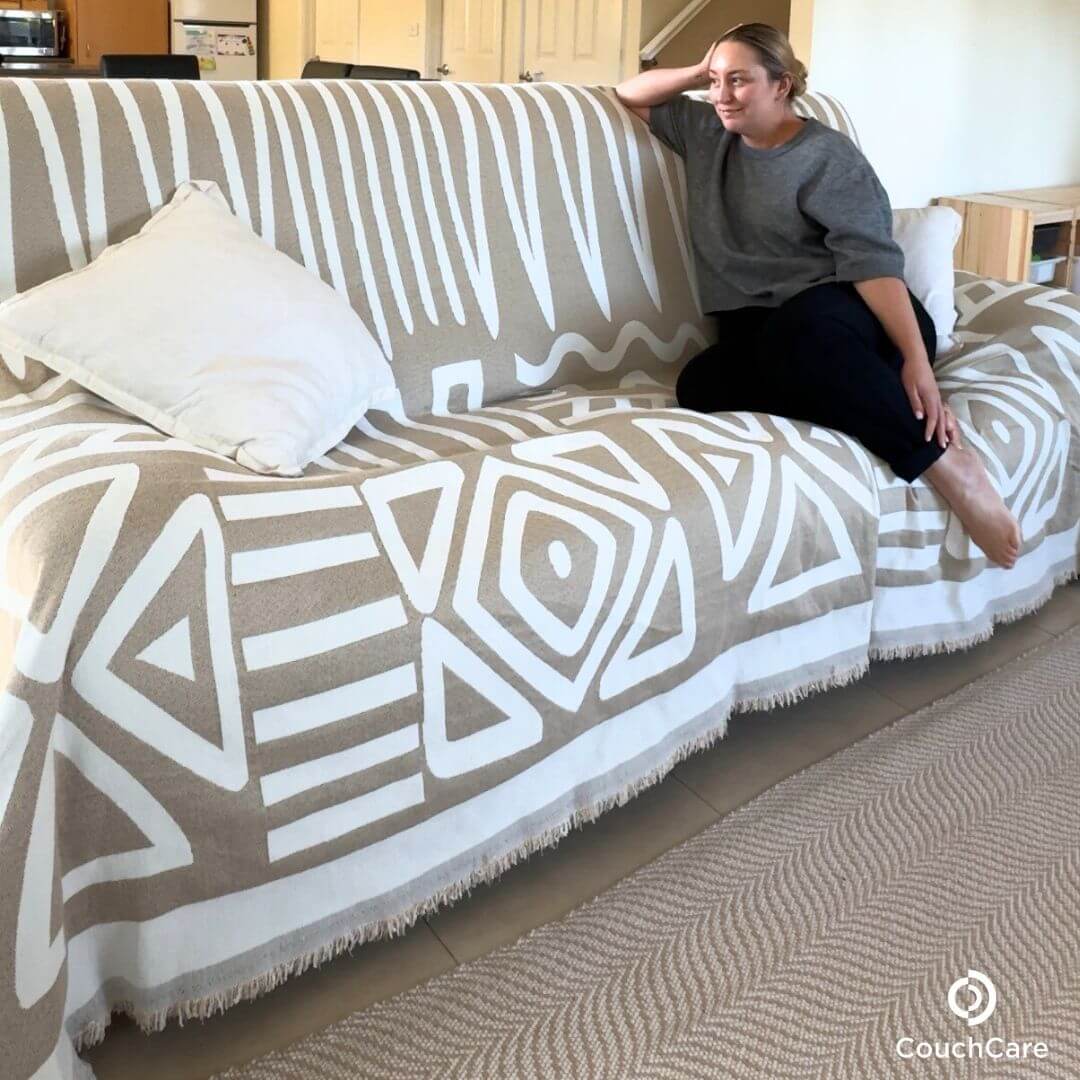 Cream Patterned